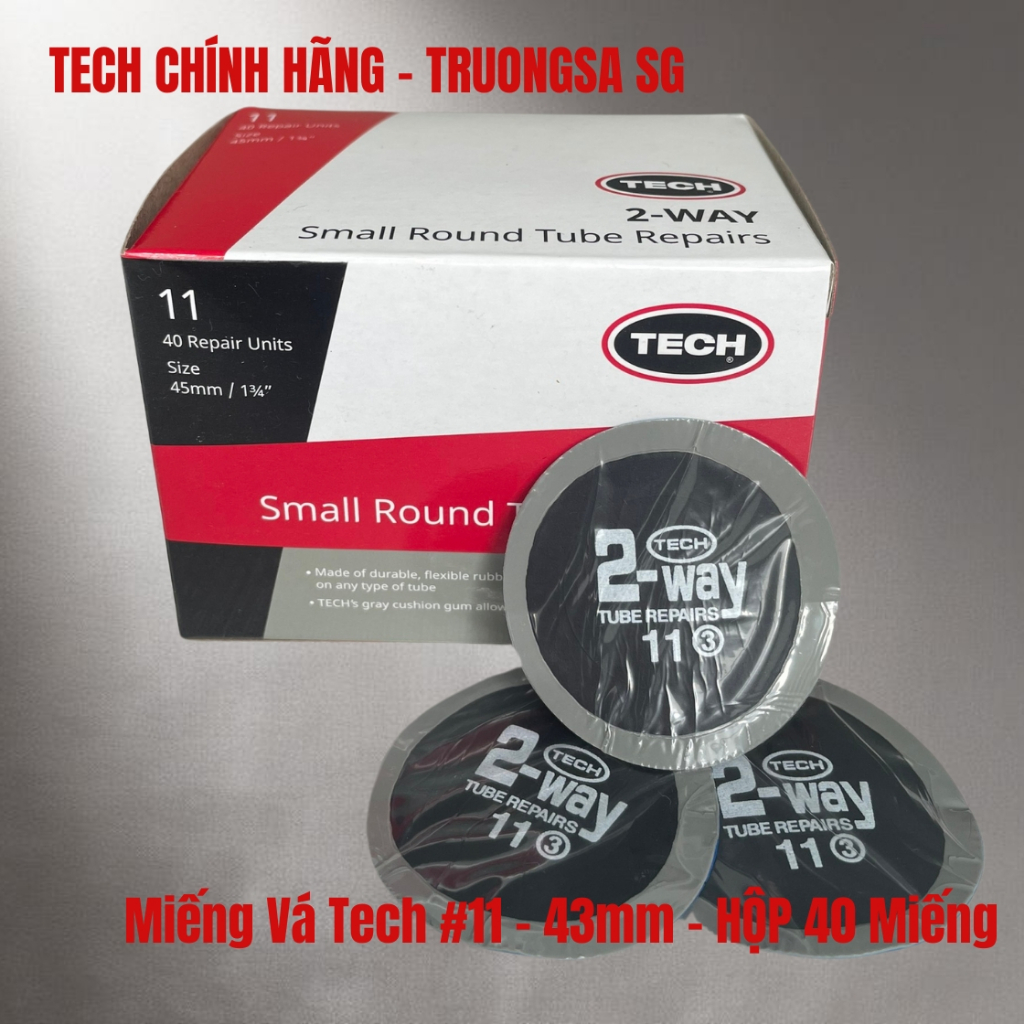 แผ่นแปะ กล่อง 40 TECH - USA 11 ขนาด 45mm.