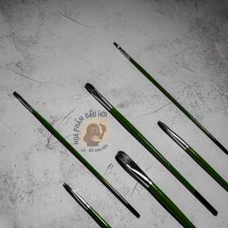 [Bald BEANS]-ชุดแปรง LoHev 938 6 ชิ้น พร้อมหัว Oval ด้ามสีเข…