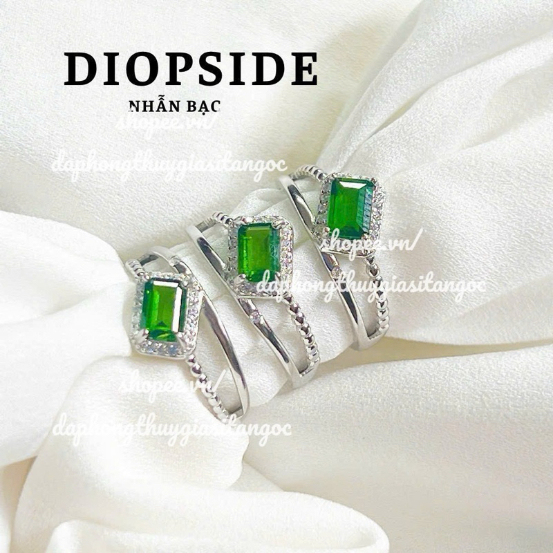 แหวน s925 สุดสวย เพชร di op ฟรีไซส์