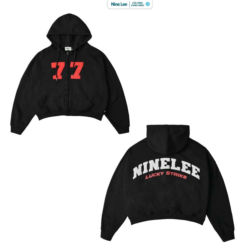 Form Boxy Hoodie Nine Lee 77 Lucky Strike Lock Hoodie - HD77