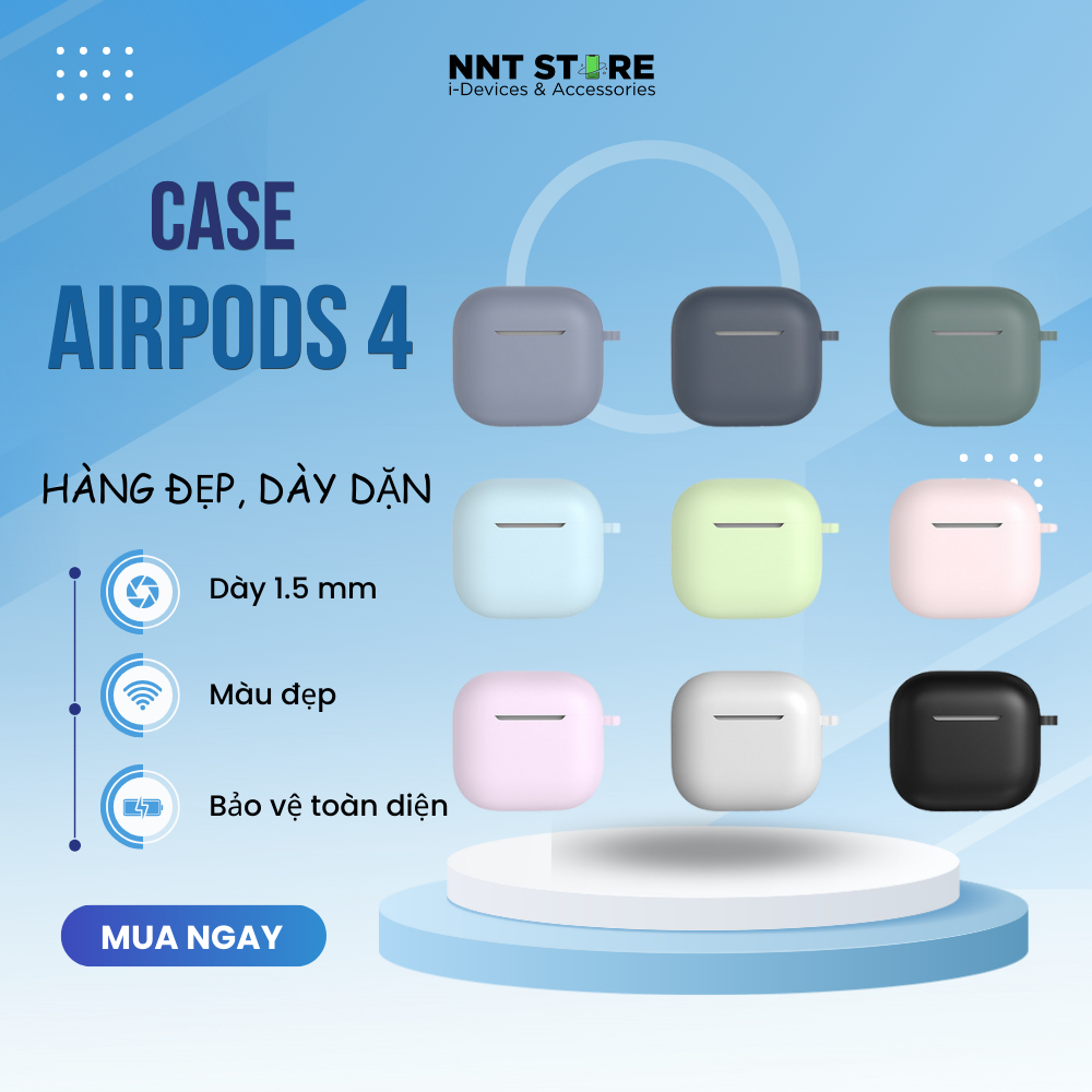 [เคส Airpods 4] CASE AIRPODS 4 CASE ปกป้องหูฟังไร้สาย bluetooth ซิลิคอนที่ราบรื่น