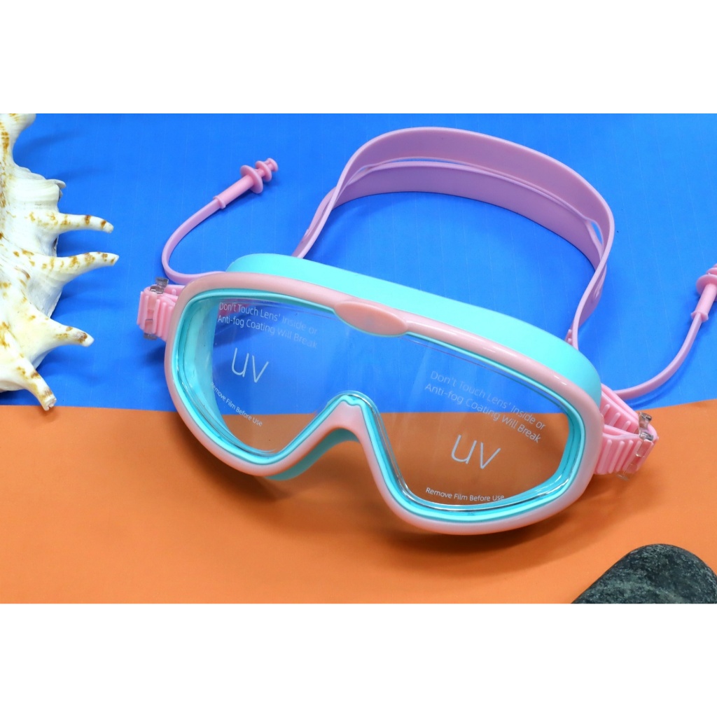 KMART แว่นตาว่ายน้ําตาโตสําหรับเด็กและผู้ใหญ่ กันน้ํา กันแดด