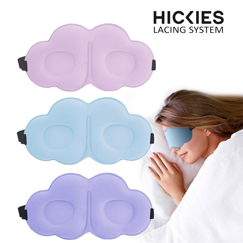 Cute Cloud Sleeping Blindfold ช่วยผ่อนคลายและสร้างการนอนหลับที่ดี - ระบบ Hickies Lacing Sleeping Bli