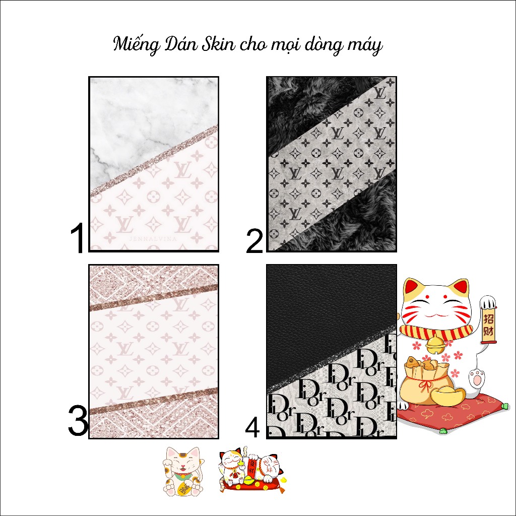 สติ๊กเกอร์พิมพ์ลาย LV Pink