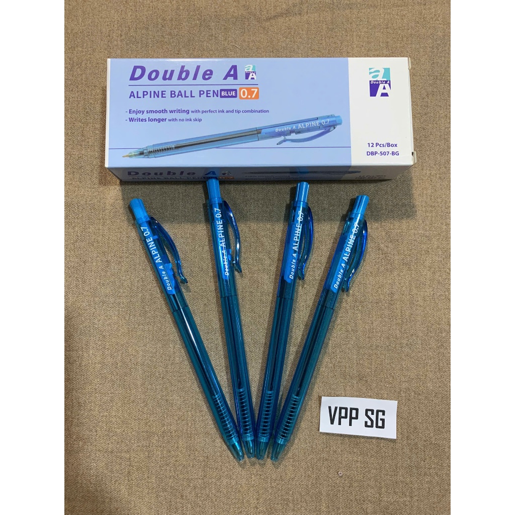 ปากกาลูกลื่น Double A - ALPINE (DBP-507-BG) - 0.7mm - หมึกสีน้ําเงิน