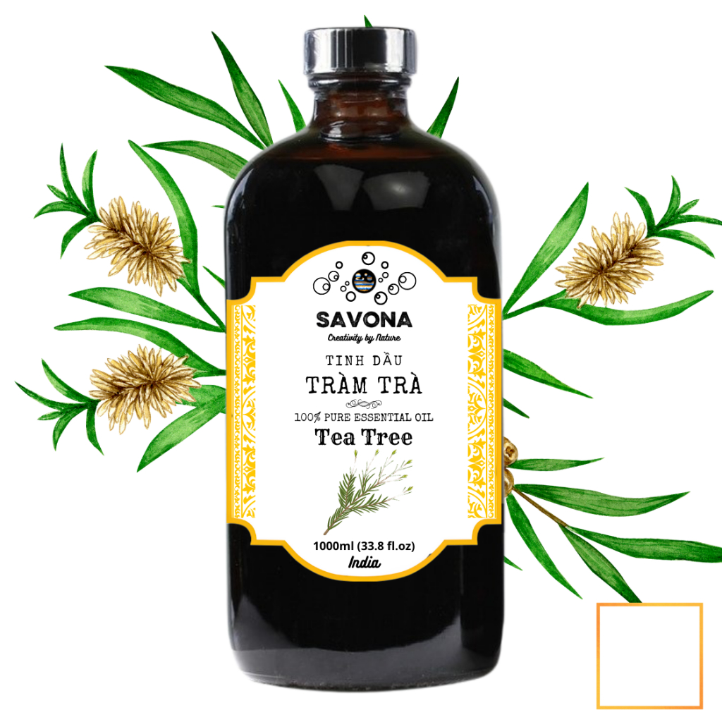 1L TEA TREE ESSENTIAL OIL 1 LIT - TEA TREE ESSENTIAL OIL 1000ML SAVONA