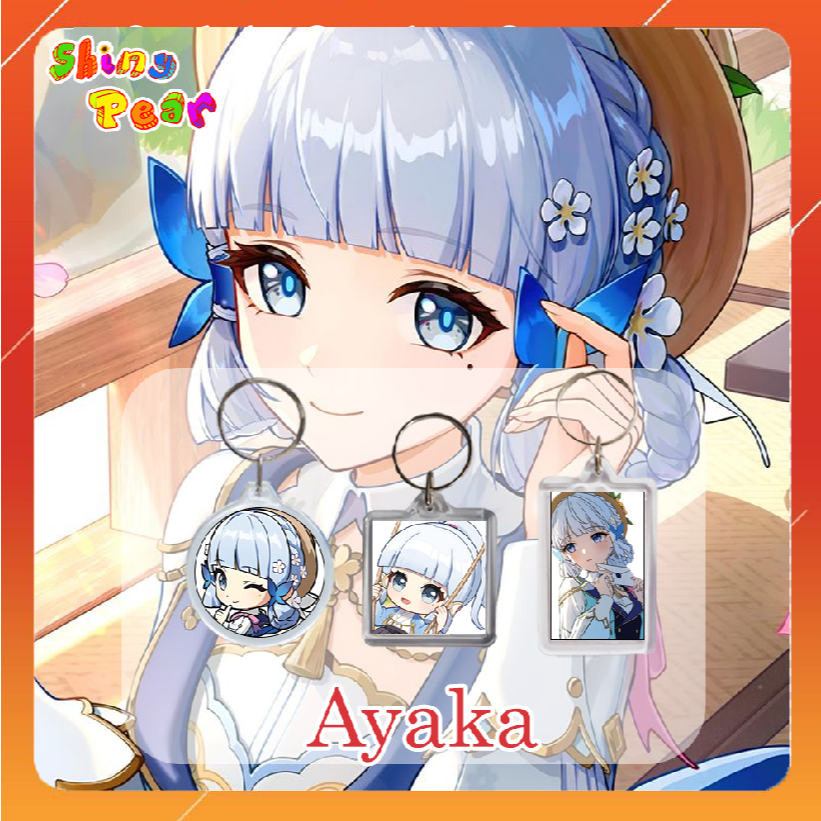[Genshin Impact] - พวงกุญแจ | Ayaka / Kamisato Ayaka Genshin Impact พวงกุญแจเกมเป็นของขวัญ ตกแต่งสวย