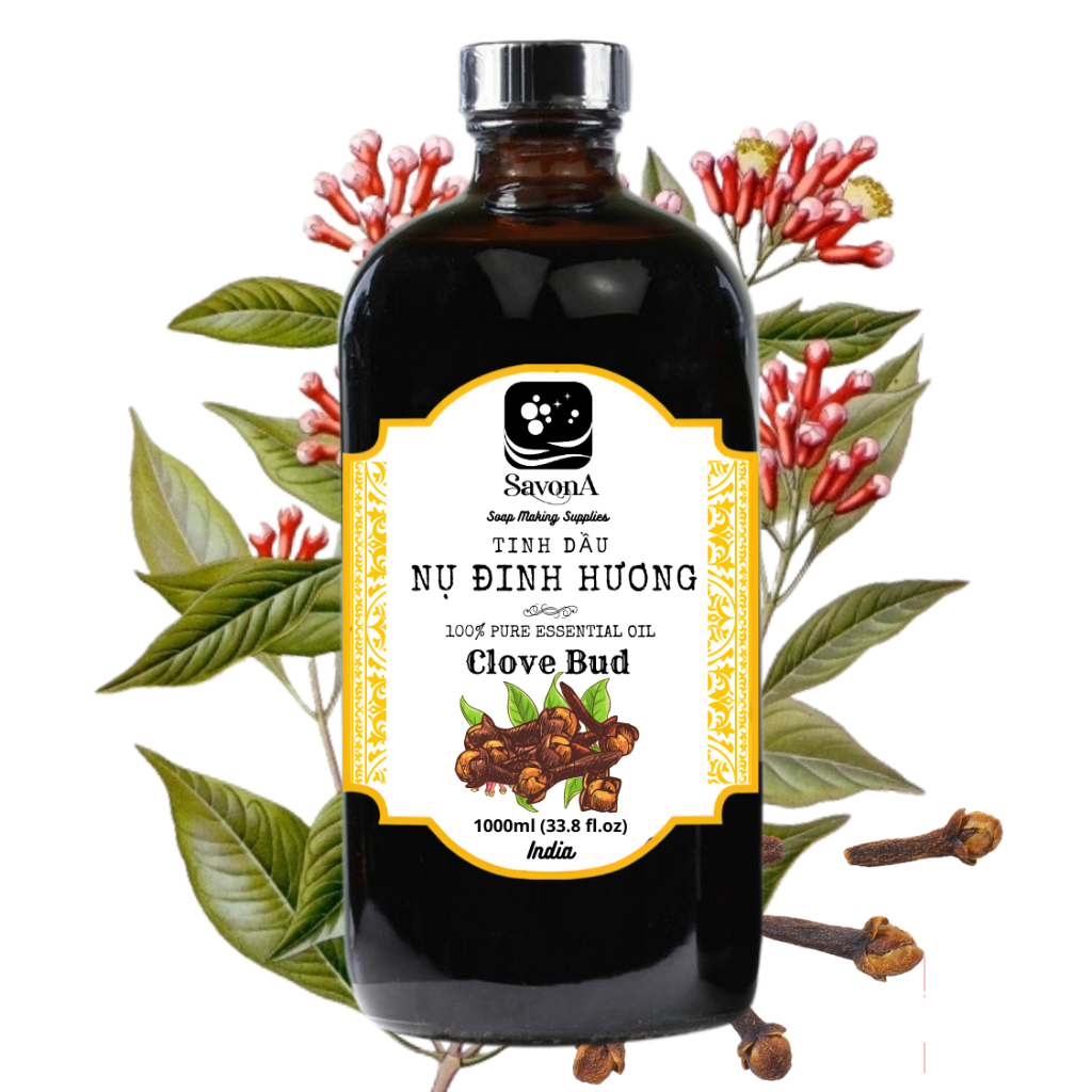1L CLOVE ESSENTIAL OIL 1 LIT - CLOVE ESSENTIAL OIL 1000ML SAVONA