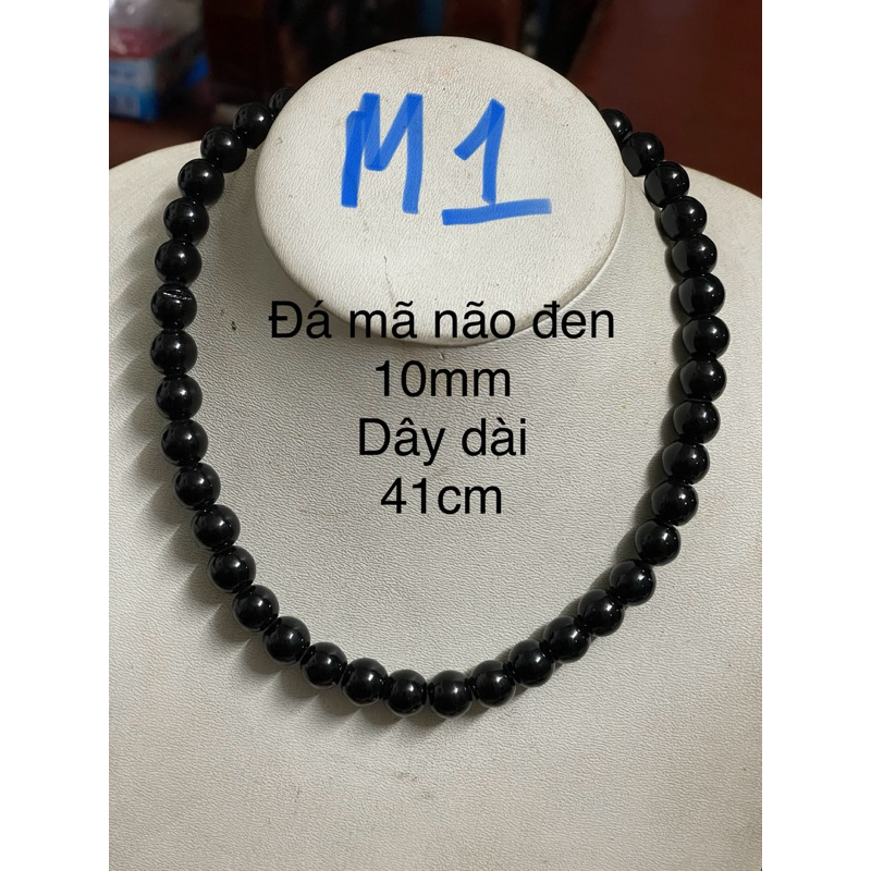 สร้อยคออาเกตสีดํา ms ABS6