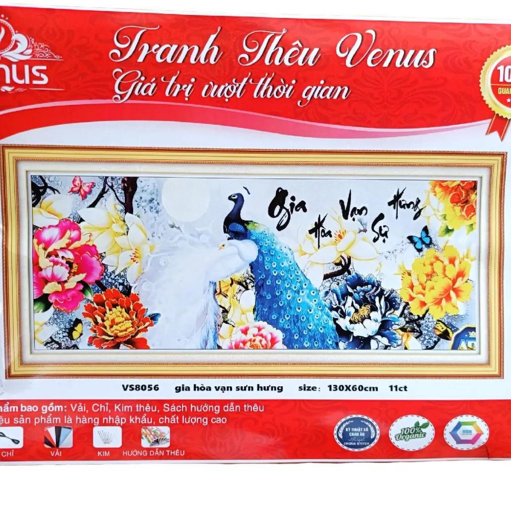 Gia Hoa Van Su Hung ภาพวาดปักครอสติช VS8056-130x60cm
