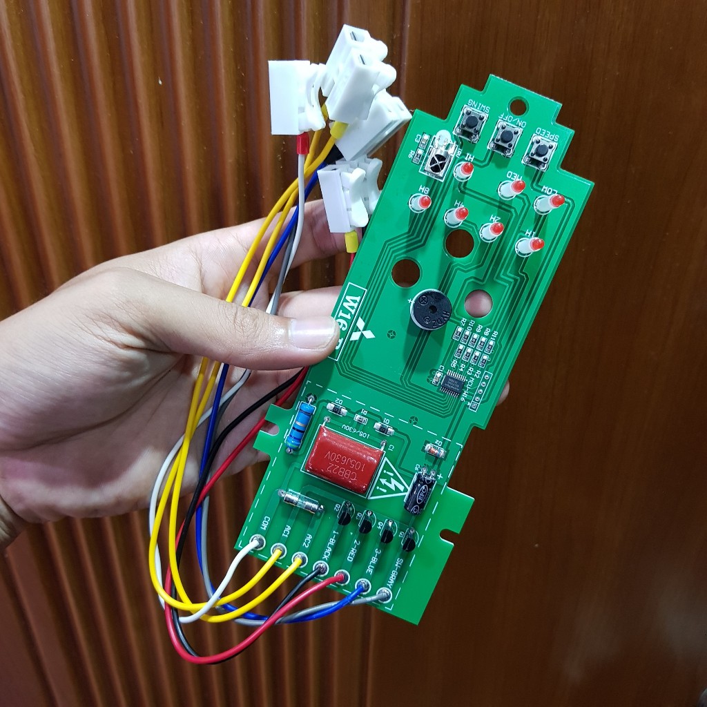 MITSUBISHI W16-R บอร์ดพัดลมติดผนัง ️W16RT Mitsu Remote Fan Board ️วงจรพัดลมรีโมทคอนโทรลคุณภาพสูง