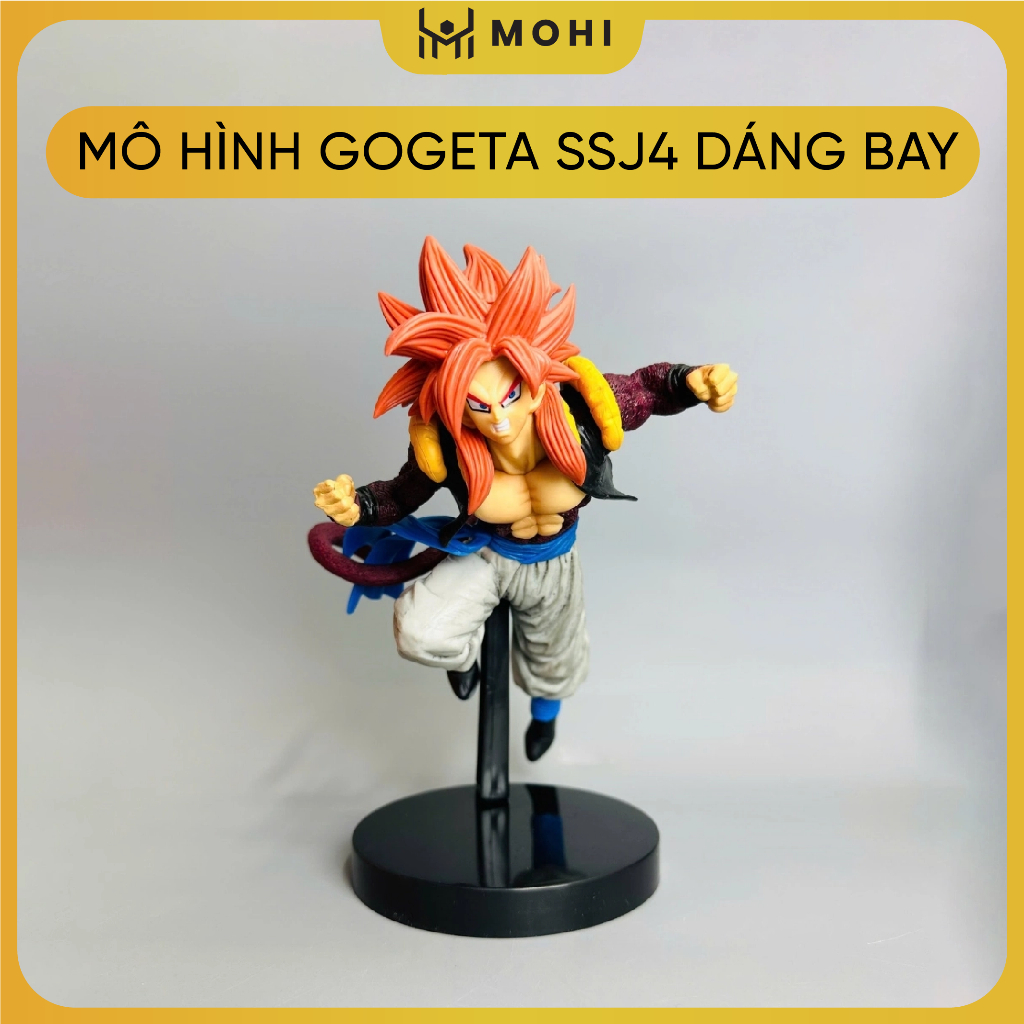 Gogeta ssj4 รุ่นบิน - สูง 20cm - น้ําหนัก 250gram - อุปกรณ์เสริม: ฐาน - กระเป๋า OPP - พร้อมกล่องสี