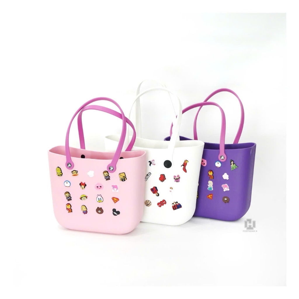 [ ของแท้ ] CROCS BAG PINK / PURPLE / WHITE