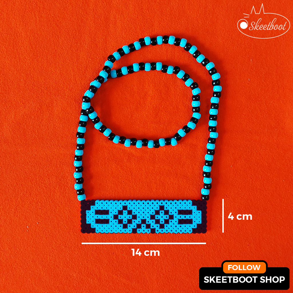 สร้อยคอ Kandi Porter Robinson - สร้อยคอ Porter Robinson perler - เครื่องประดับเทศกาล rave edm