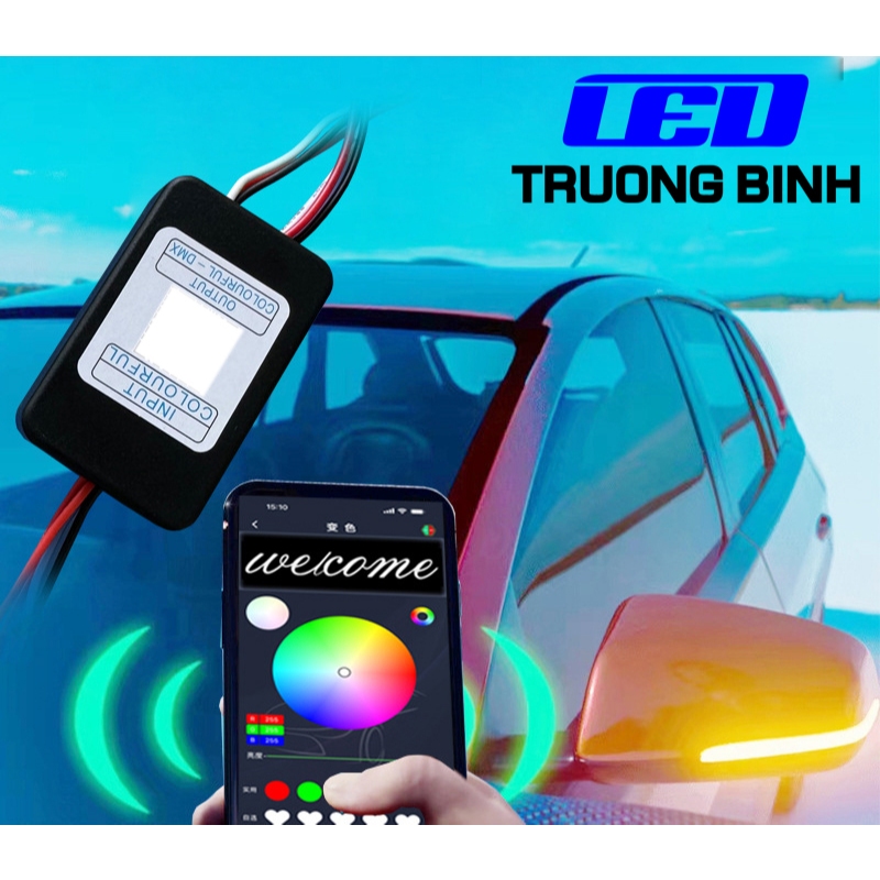 Dmx005 การควบคุมสีเต็มรูปแบบสําหรับOTO, MOTO, รองรับ 2 พอร์ต ARGB WS2812B