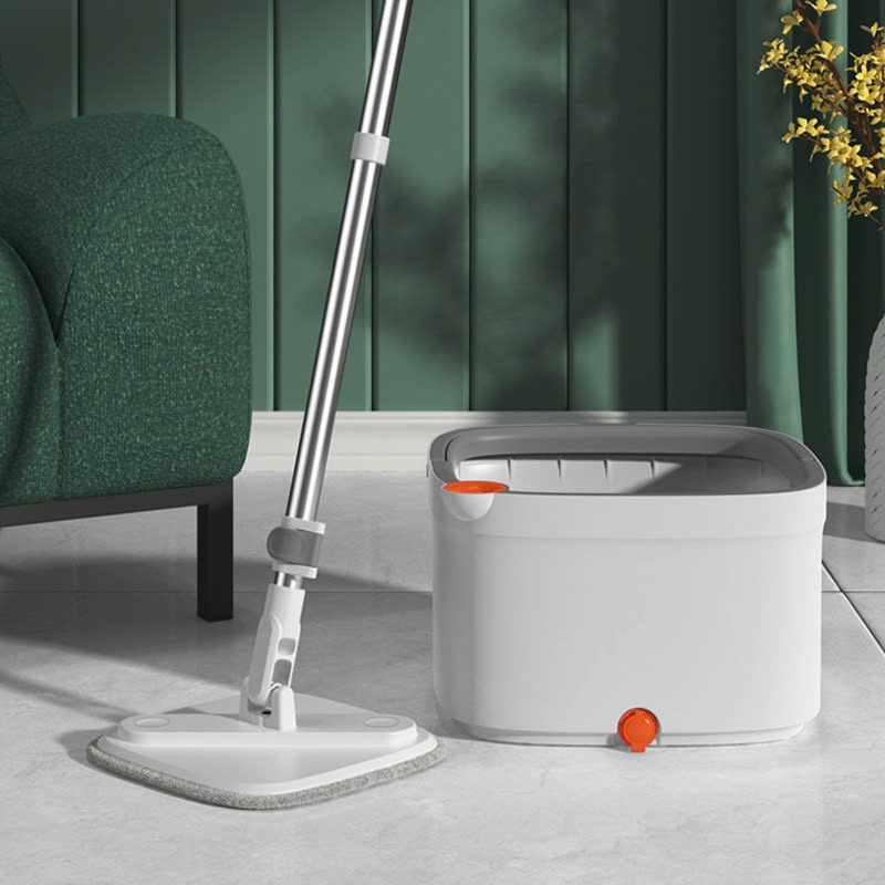 Smart Mop Set เครื่องแยกน้ําสกปรกอัตโนมัติ อบแห้งอัตโนมัติ หมุนได้ 360 องศา Hatachi HTC-V6 - สินค้าข