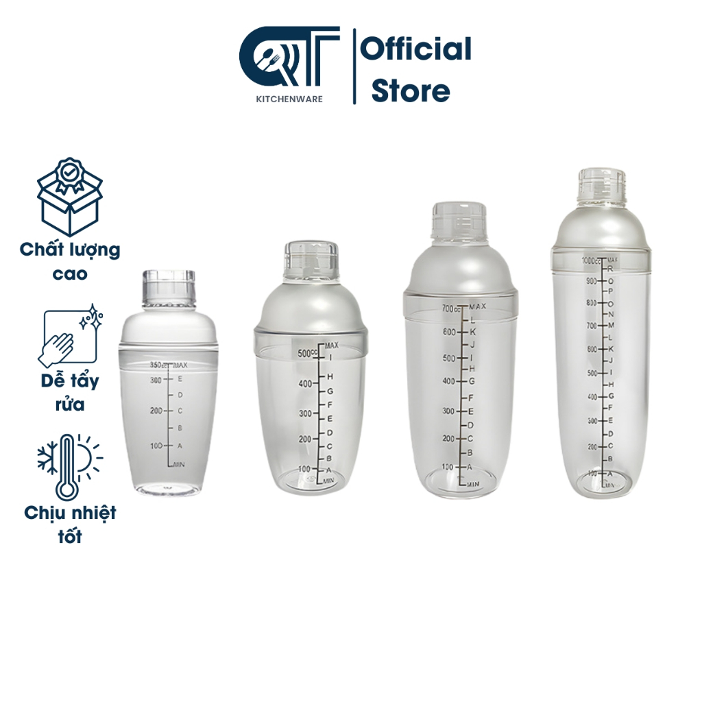 เครื่องปั่นผสมพลาสติกคุณภาพสูง เครื่องปั่น Type 1 - (300ML, 500ML, 700ML, 1000ML) - QT KITCHENWARE