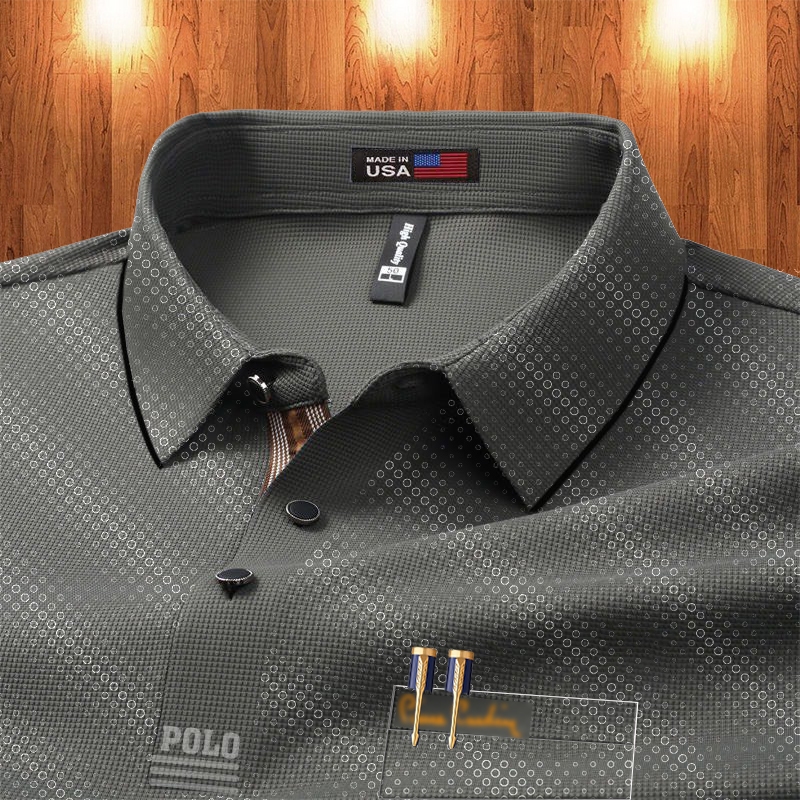 Big PIe เสื้อโปโลผู้ชายกีฬาผ้าฝ้ายคุณภาพสูงสุดหรู - ใหม่ล่าสุดปี 2024 P7