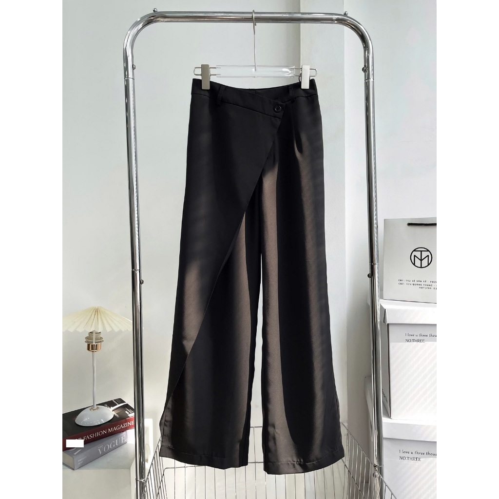 กางเกงขนาดใหญ่ของผู้หญิงกางเกงขนาดใหญ่ Flattering Design กางเกงสําหรับทํางาน Streetwear ทุกขนาด 45-8