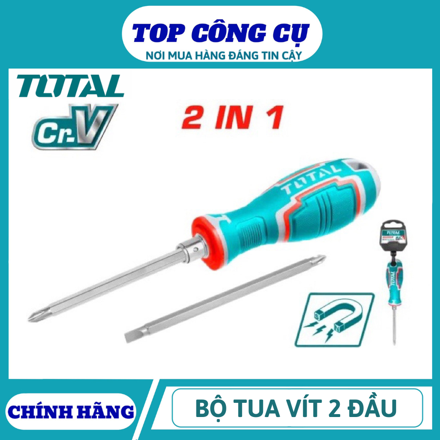 TOTAL TOTAL ชุดไขควง 2 หัว THT250206