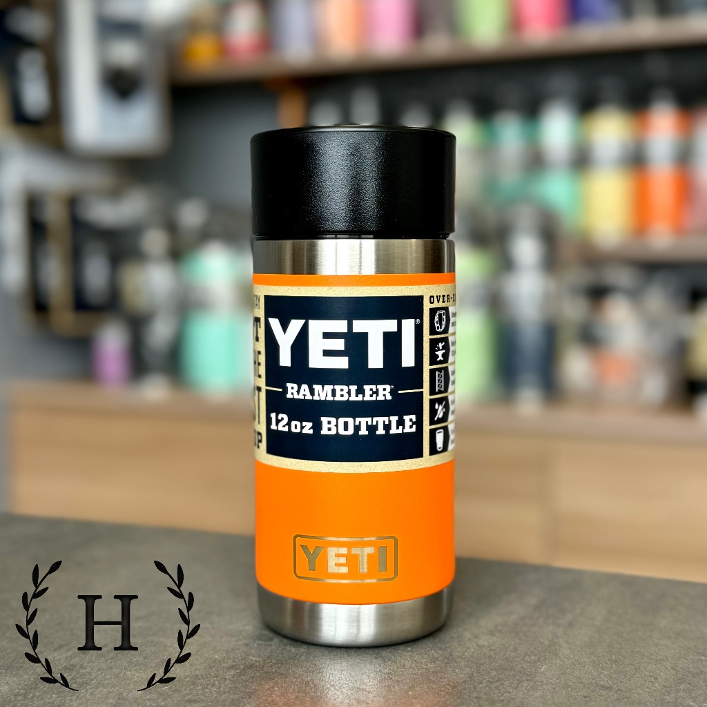 กระติกน้ําร้อน YETI (USA) ของแท้ - ขวด 12oz w. หมวกช็อตร้อน