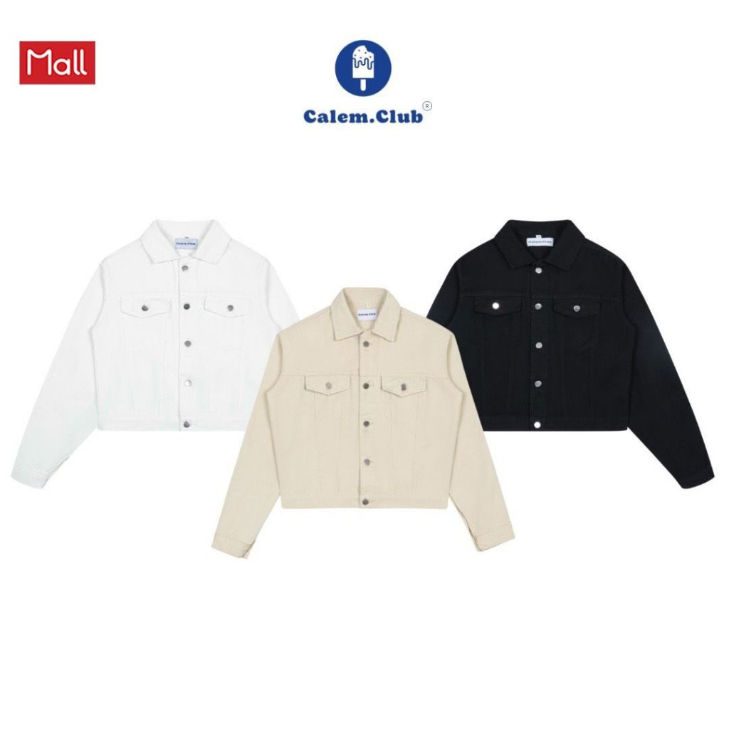 Calem Club - PREMIUM Edition Khaki Croptop Jacket แบบ unisex สําหรับผู้ชายและผู้หญิง