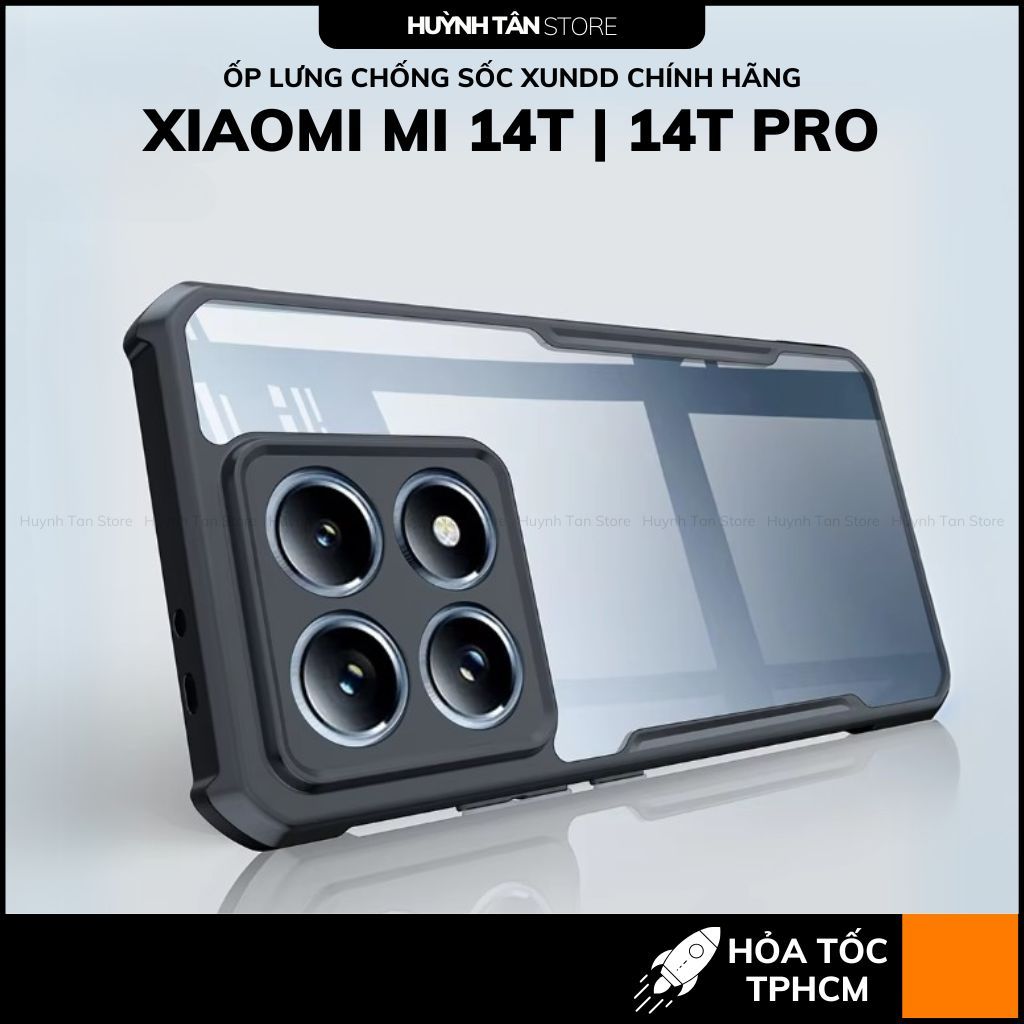 เคสกันกระแทก Xundd สําหรับ xiaomi mi 14t mi 14t pro กันกล้องแท้ กันเหลือง อุปกรณ์เสริม Huynh Tan sto