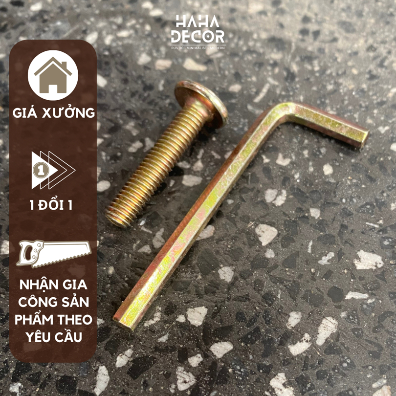 M6 สกรูไม้หกเหลี่ยม countersunk ยาว 3 ซม. และ VIT-LG หกเหลี่ยม 6 ด้าน