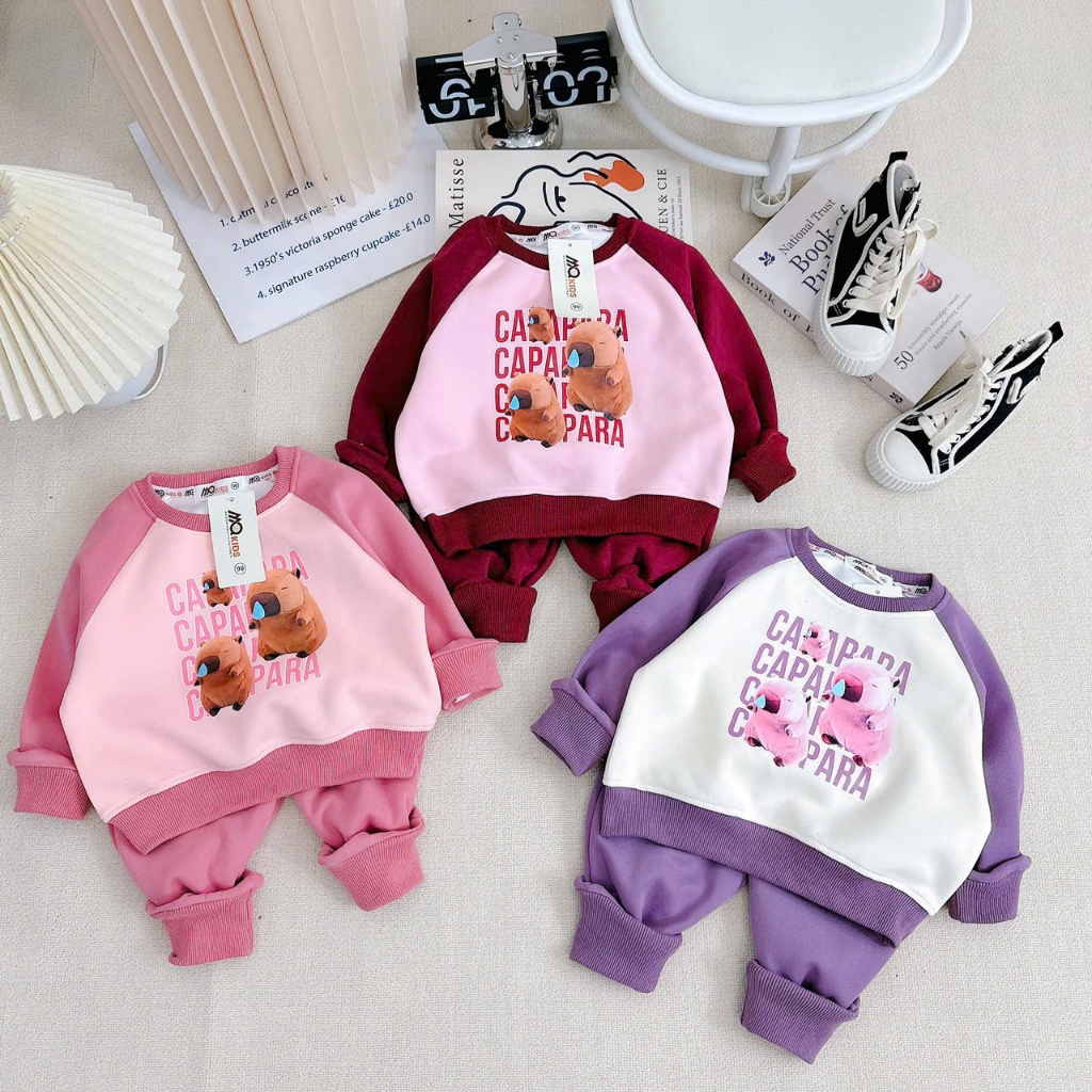 [BB Angel] BG MQ KIDS ชุดผ้าสักหลาดพิมพ์ลาย 2 ผิว ไซส์ 80-170 สินค้าสุดปัง