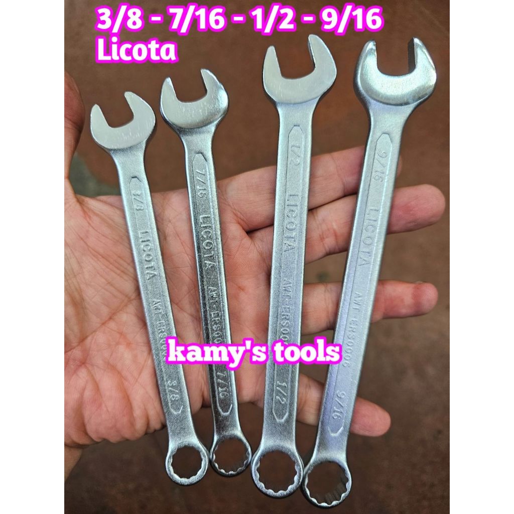 Licota 3/8 นิ้ว 7/16 นิ้ว 1/2 นิ้ว 9/16 นิ้ว นิ้ว นิ้ว นิ้วแหวนประแจ Awt-Ers0004 Awt-Ers0005 Awt-Ers