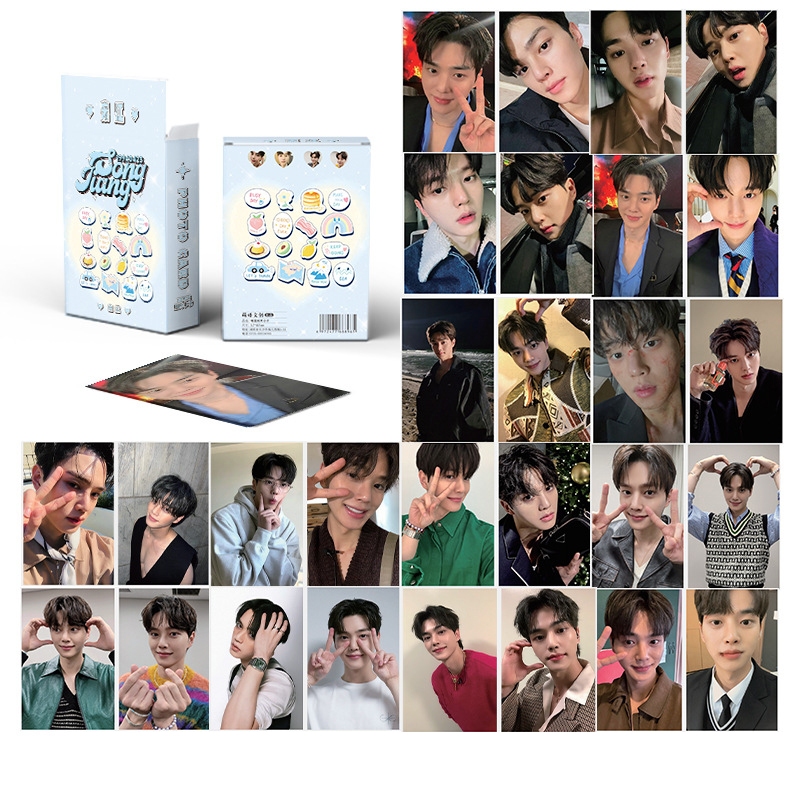 กล่องภาพถ่าย Song Kang idol lomo, การ์ดสะสม 2 ด้าน, คลิปหนังสือน่ารัก