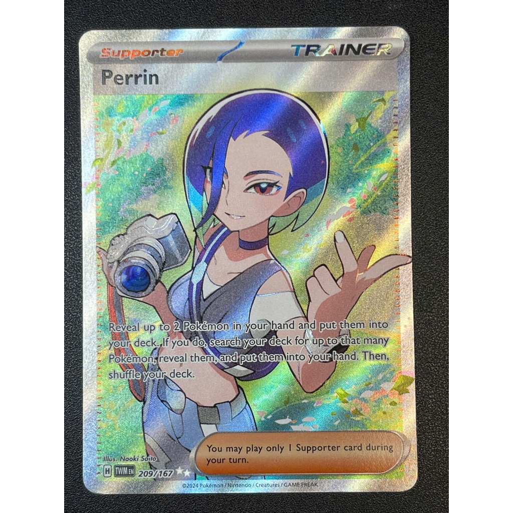 [KW2 Pokemon] [EN] การ์ด Perrin - 209/167 - Full Art Secret Rare
