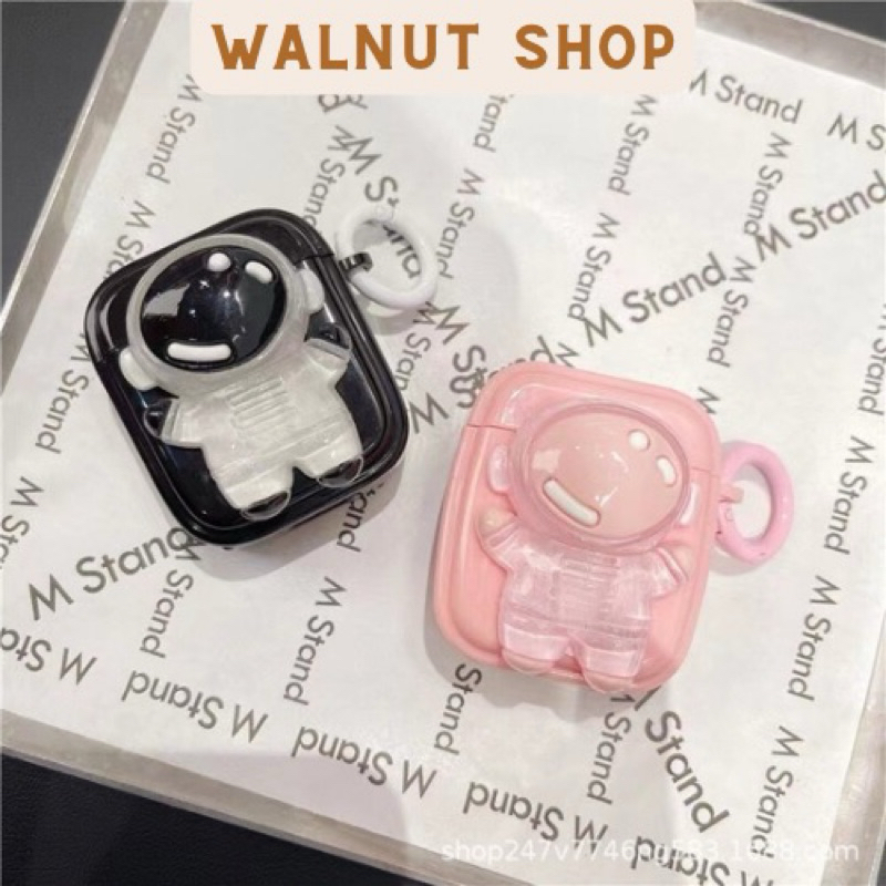 เคส airpod นักบินอวกาศสําหรับ ap PRO 3, airpod 4, airpod 3, 2, pro, pro2. ฝาครอบ Kute พร้อมตะขอ
