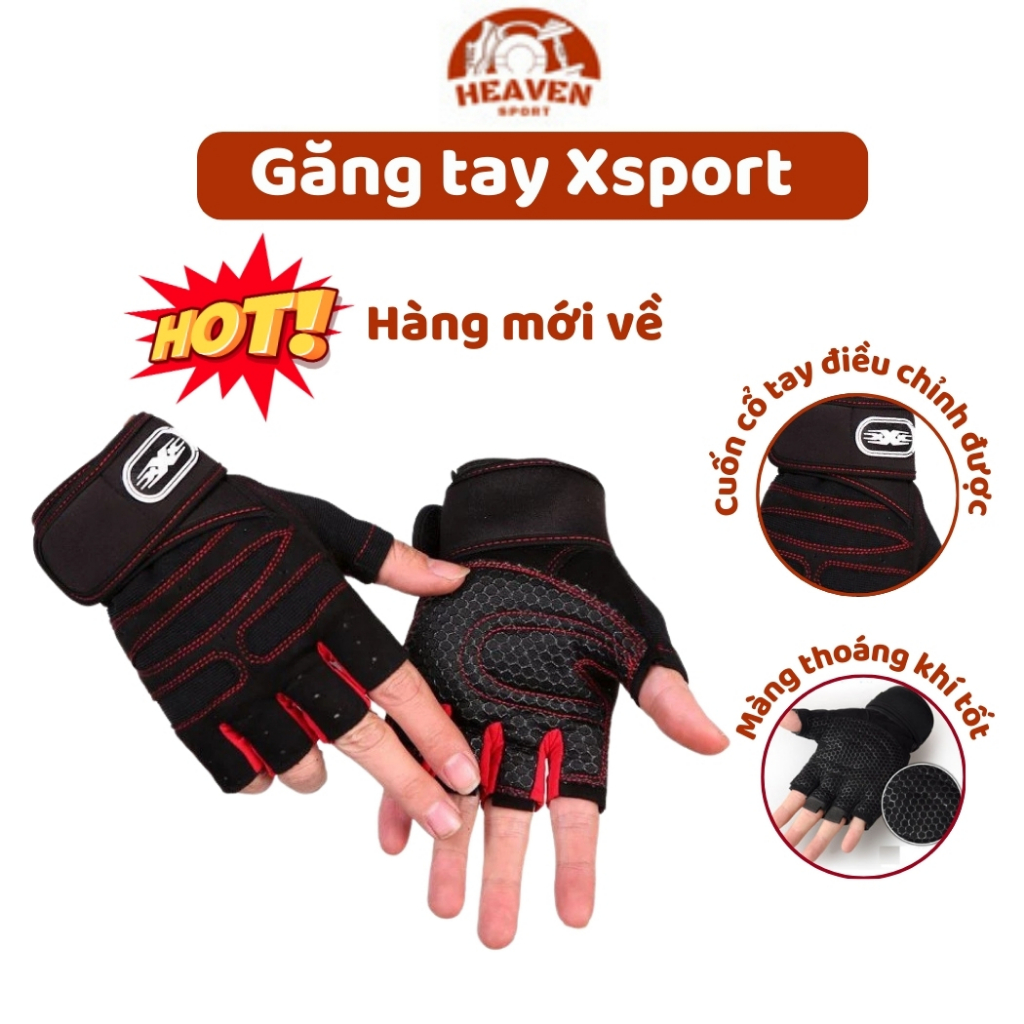 X Sport Gym Gloves, ถุงมือฝึกซ้อมน้ําหนักมืออาชีพ HIFIT Classical Open Finger Premium