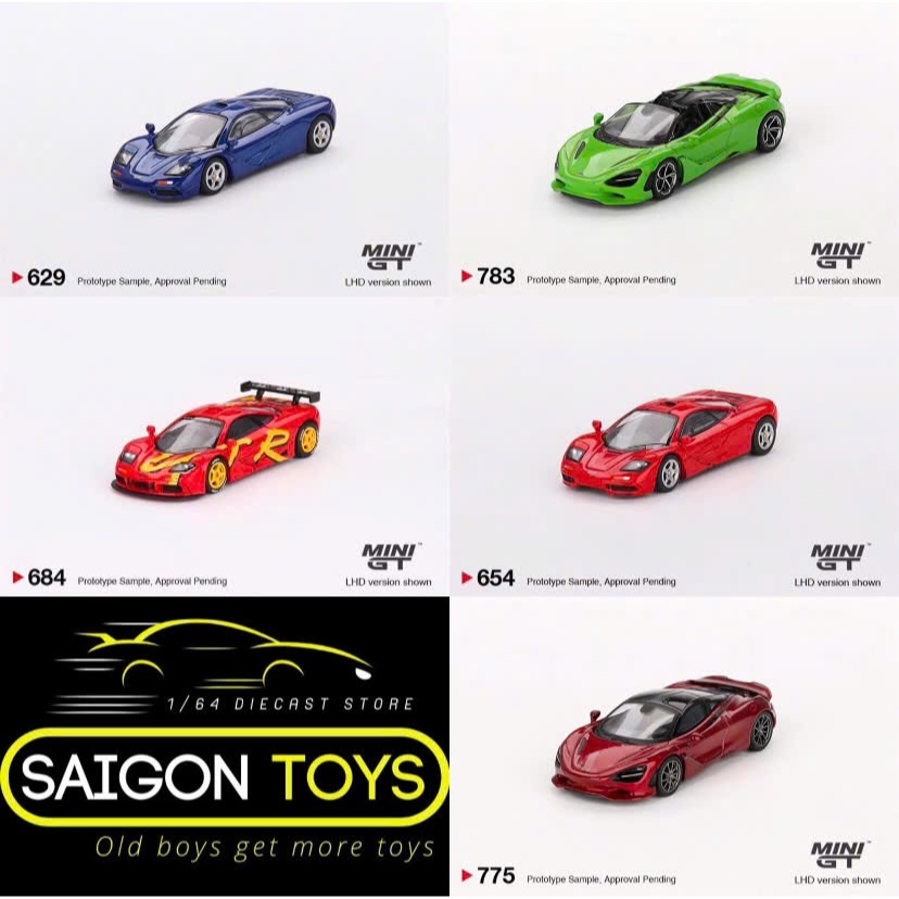 Mini GT McLaren ทุกชนิด - รถโมเดลสเกล 1:64 ไซ่ง่อนทอยส์