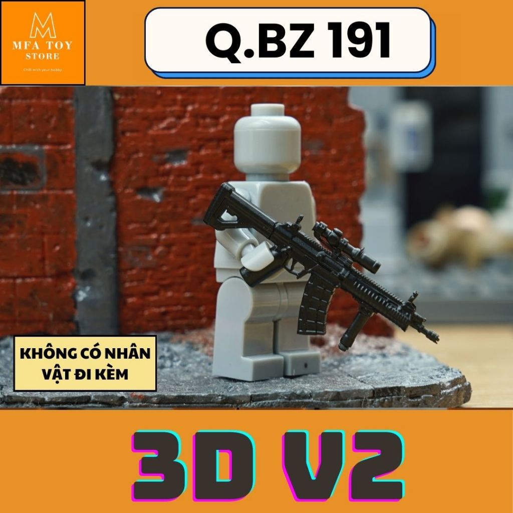 ของเล่นประกอบกองทัพ Swat โมเดลประกอบทหาร - อุปกรณ์พิมพ์ 3DV2 QB.Z 191