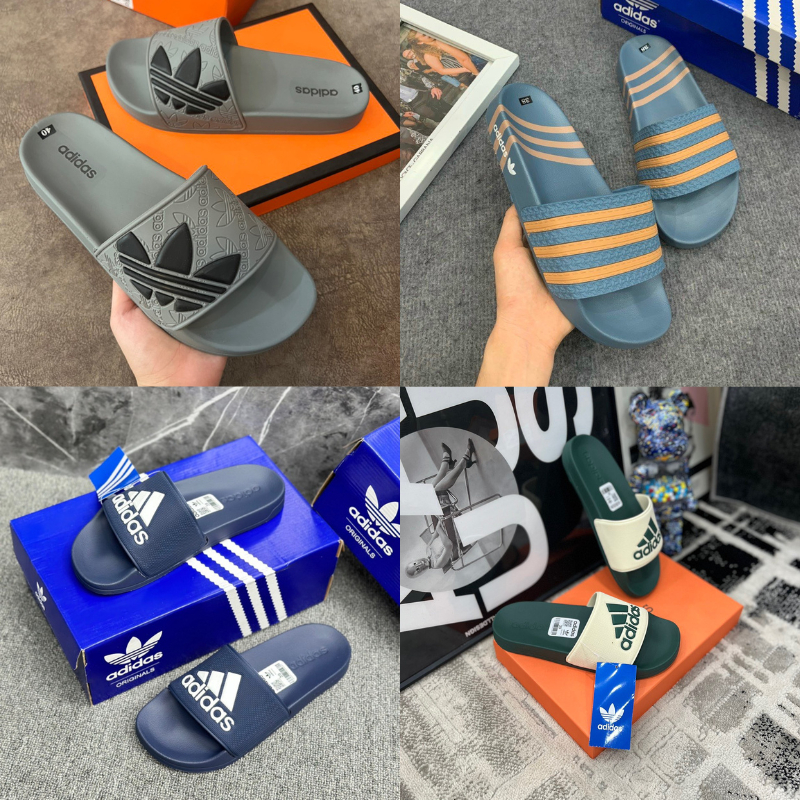 ADIDAS รองเท้าแตะผู้ชาย อาดิดาส รุ่นใหม่ล่าสุด ร้อน 2023 รองเท้าแตะ อาดิดาส พื้นยาง ทรงสปอร์ต (ผู้ชา