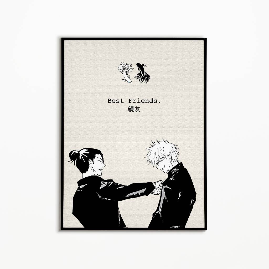 ️ Jujutsu Kaisen | JJK Gojo Manga Poster - ภาพวาดรูปลอกติดผนัง - ภาพติดผนัง