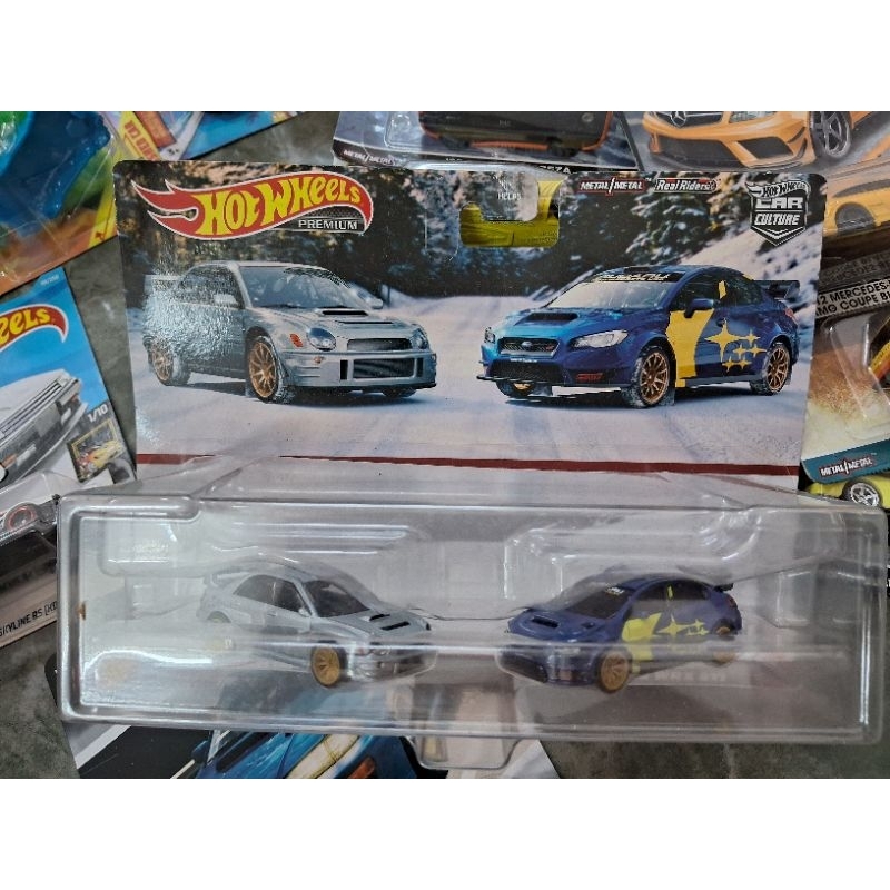 HOT WHEELS PREMIUM SUBARU IMPREZA WRX & 2016 SUBARU WRX STI