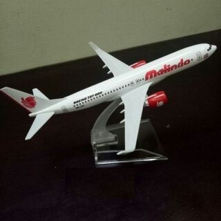 B737-800 Malindo เครื่องบินแบบคงที่รุ่น 16ซม