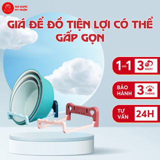 Giá Treo Thau Chậu Nhà Tắm Gắn Tường Đa Năng, Chịu Tải 5KG, Giá Để Đồ Tiện Lợi Có Thể Gấp Gọn
