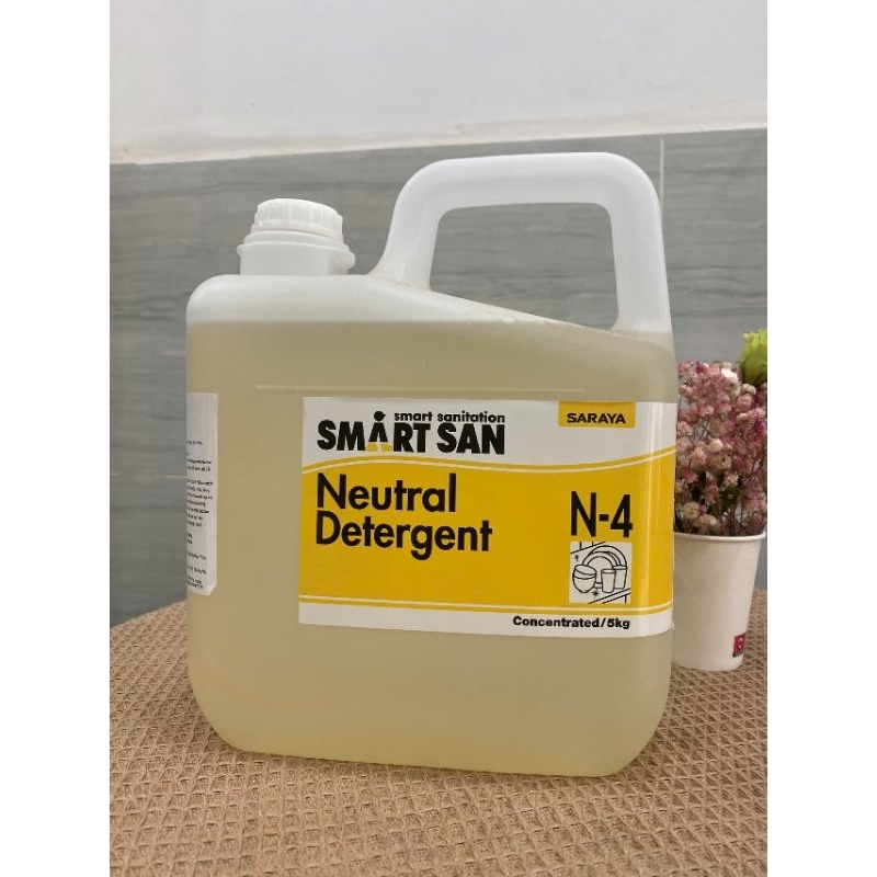 (HCM) Smartsan Neutral Detergent N-4 5L น้ํายาล้างจาน ล้างผัก อาหาร... เป็นกลางเป็นกลางเป็นกลาง