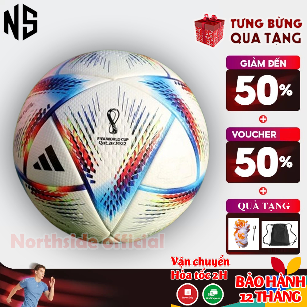 ลูกฟุตบอลแชมเปี้ยนส์ WC2022 No. 5 - ลูกฟุตบอลเข้ารูป + แถมที่สูบลมถุงตาข่าย