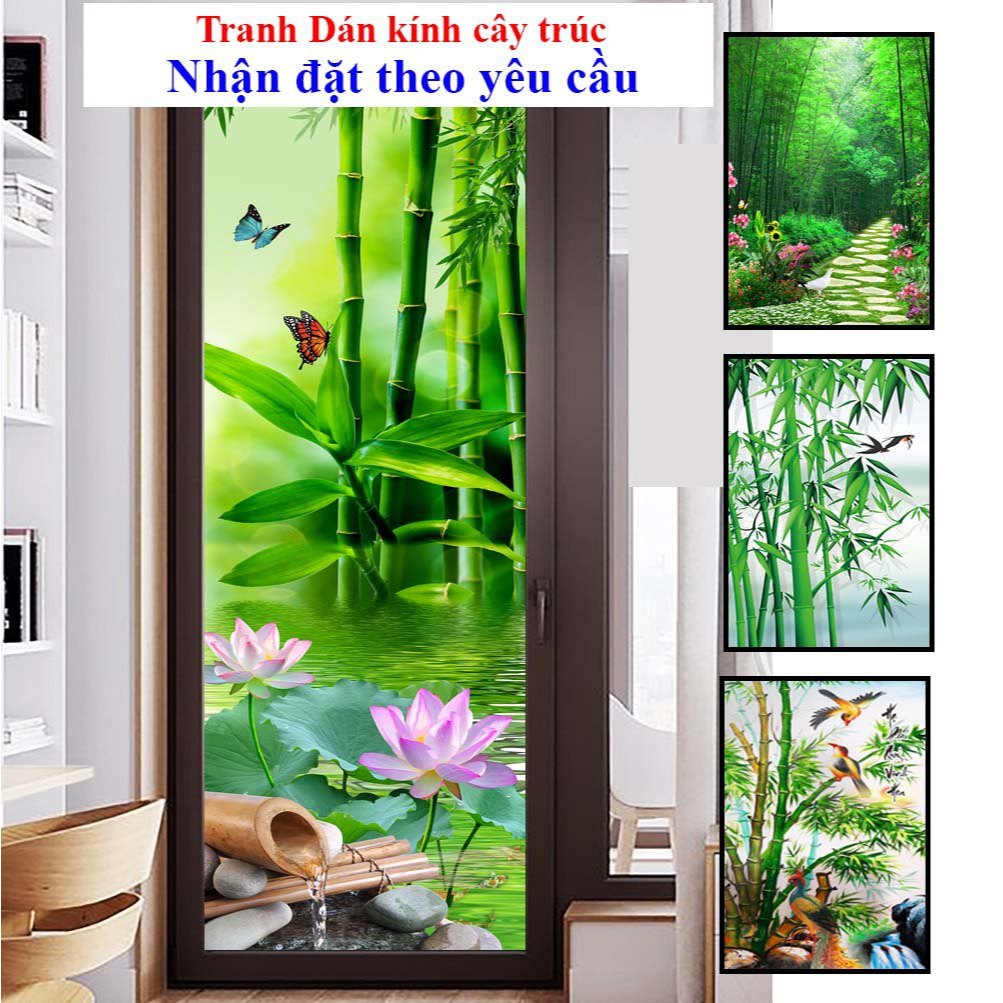 ไม้ไผ่ราคาถูก anti-peeping frosted glass Decal Hue decor shop (DK)