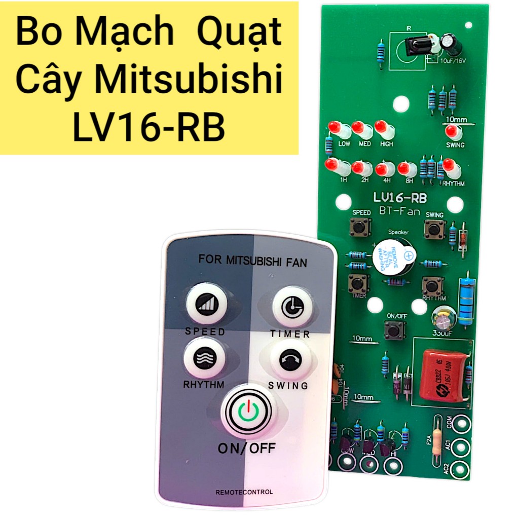 บอร์ดพัดลมต้นไม้ Mitsubishi LV16 RB RC RU RW – วงจรทดแทนที่ดี