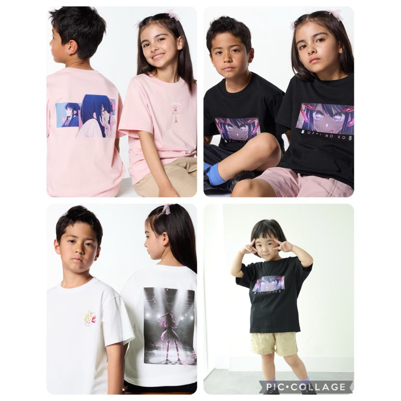 UT cotton Kids Uni qlo เสื้อยืดเด็ก Oshi No Ko tag Japan