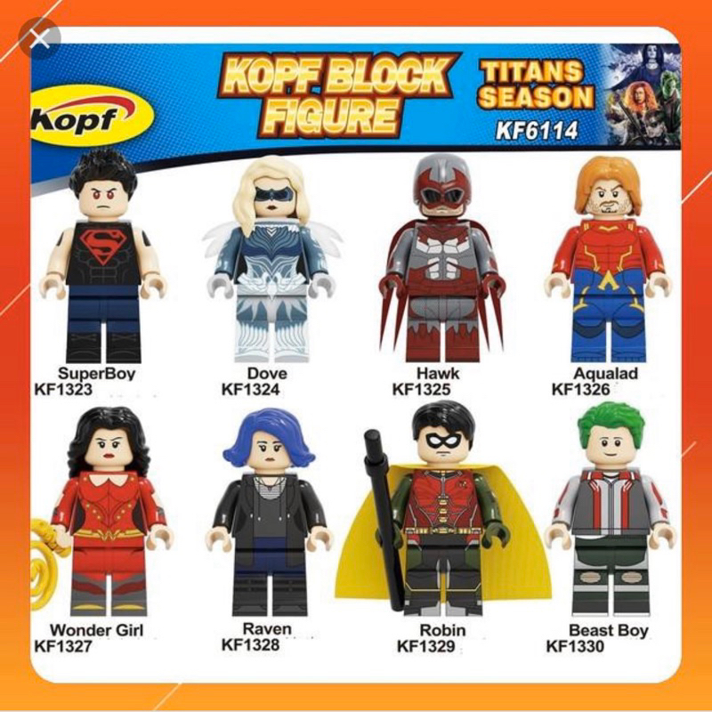 Dc ซูเปอร์ฮีโร่ไททันมินิฟิกเกอร์ KF 6114 โมเดลประกอบซูเปอร์ฮีโร่วัยรุ่น