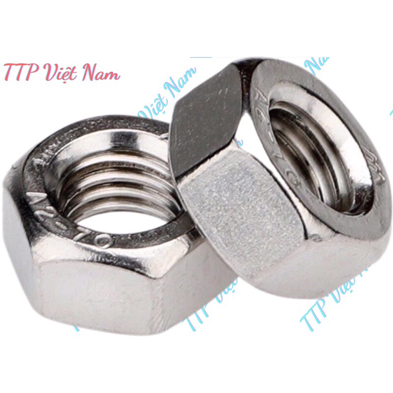 20 ชิ้นถั่วหกเหลี่ยมสลักเกลียว ecu M3 M4 M5,M6,M8,M10 INOX304