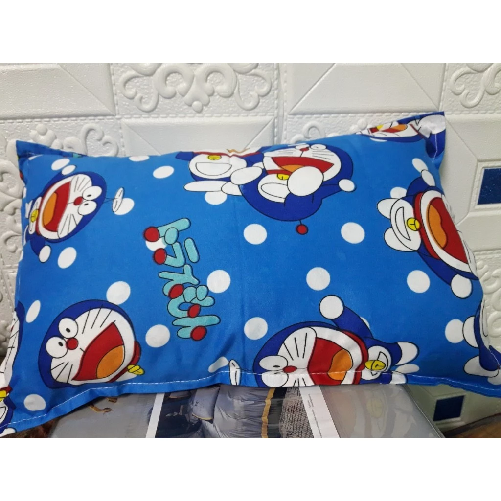 ปลอกหมอนเด็ก Huong Tra House ผ้าฝ้ายโพลี ลายโดราเอมอน 30x46 ซม