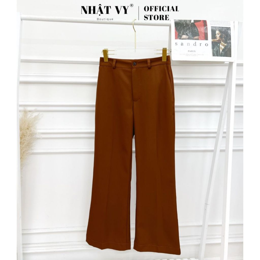 Nhat Vy กางเกงออฟฟิศผู้หญิง ทรงหลวม ผ้าไหม เหมาะสําหรับออกนอกบ้านบนท้องถนน - D2822